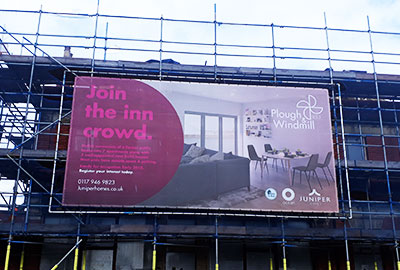massive scaffold mesh banners bristol