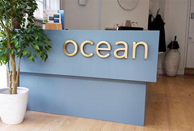 gold office light up lettering bristol