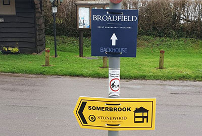 new homes directional signs somerset