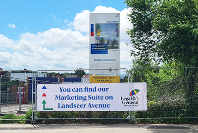 new homes entrnace signs bristol