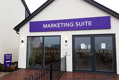 marketing suite fascia sign makers cardiff