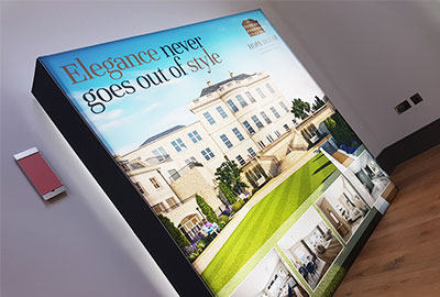 illuminated display wall company in bath