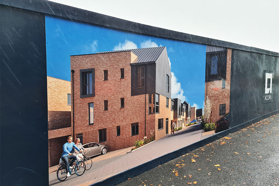 new build marketing sign contractors exeter